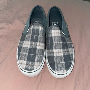Platform plaid vans